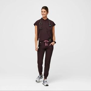 Figs Scrubs Set Dark Fig freex